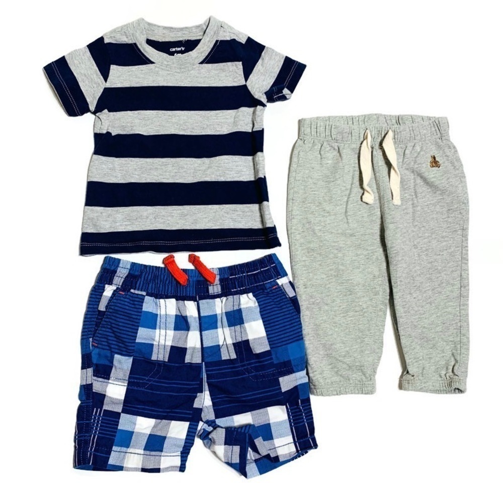 BABY boy’s 6-12M bundle shorts joggers and tee